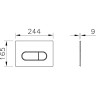 Комплект VITRA L-BOX SANIBELLE кнопка хром 9878B003-7200